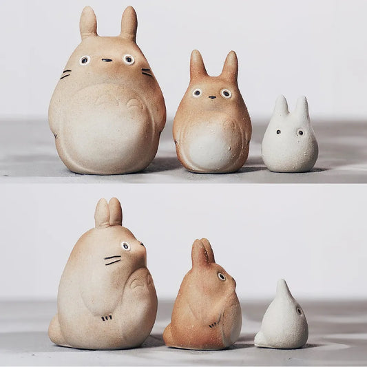 L231001  (預訂) 日本製 信樂焼 大、中、小「龍貓」擺設 ; TOTORO Shigaraki-ware Display in 3 sizes