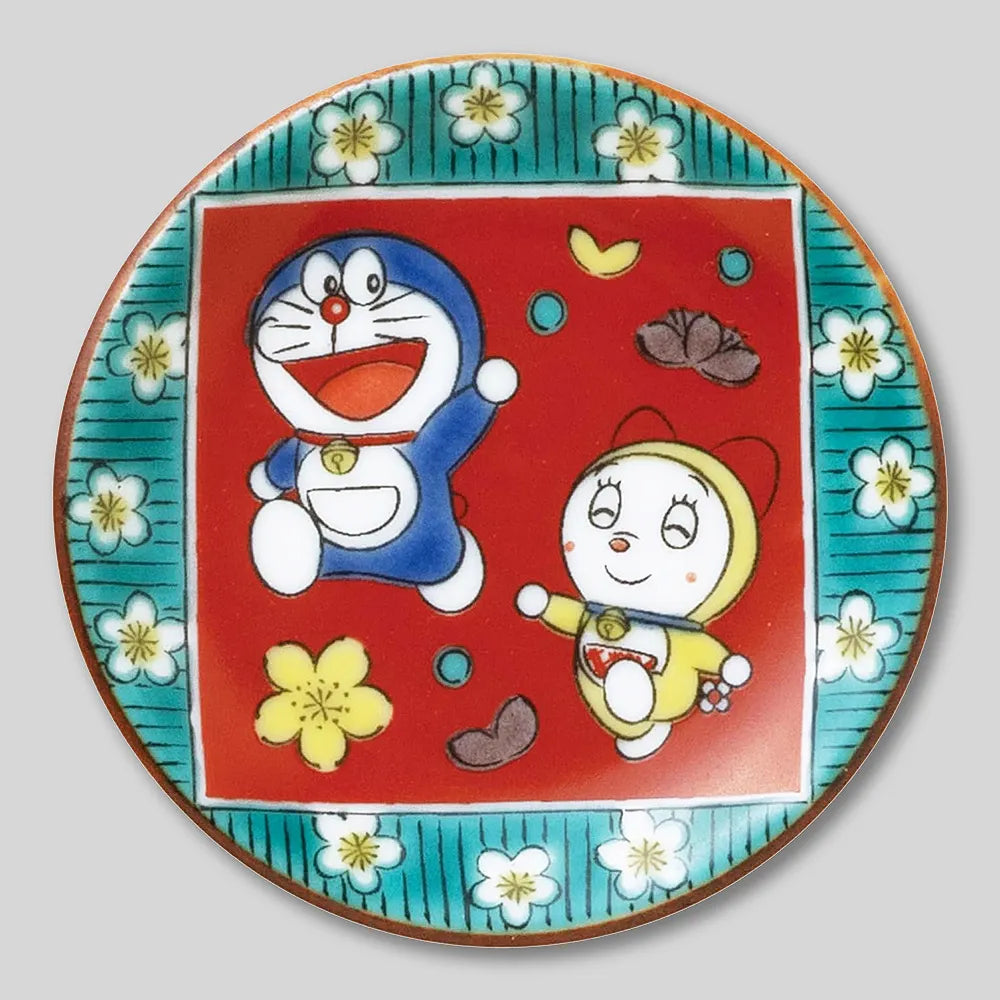 L231006  (預訂) 日本製 九谷燒 DORAEMON 一套五款小碟套裝 ; Doraemon small dishes set of 5