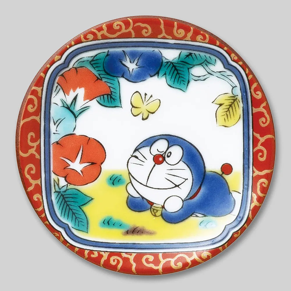 L231006  (預訂) 日本製 九谷燒 DORAEMON 一套五款小碟套裝 ; Doraemon small dishes set of 5