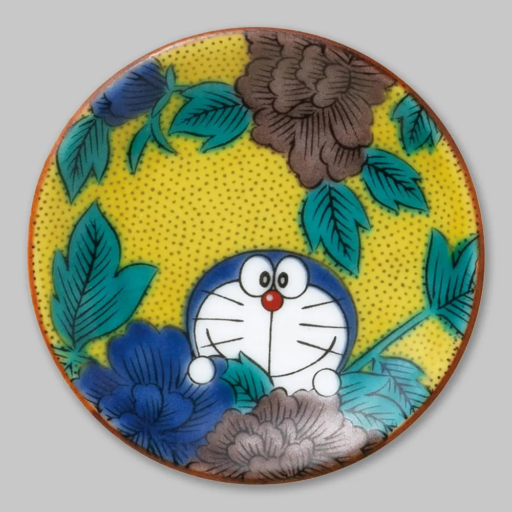 L231006  (預訂) 日本製 九谷燒 DORAEMON 一套五款小碟套裝 ; Doraemon small dishes set of 5