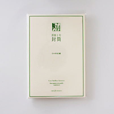 L2306-28  (預訂) 日本製 CREATE CORPORATION 信封 (米黃色) 10 個 - 有紋; Envelop with texture in off-white color (10pcs)