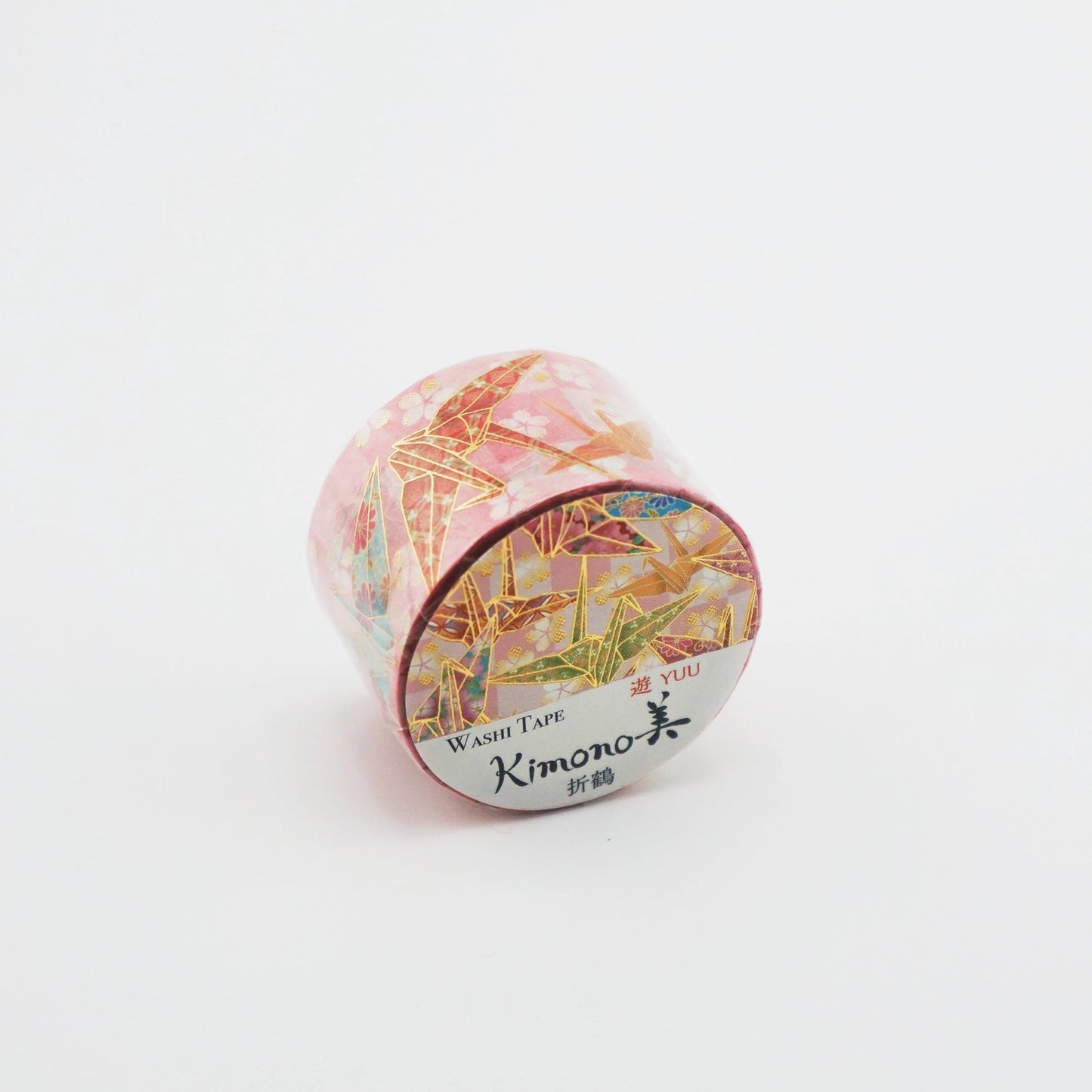 L2211-005 日本製 Kimono 美 ( 折鶴 ) 和紙 Masking Tape