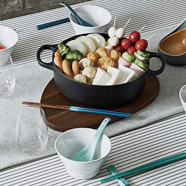 L2306-02 (預訂) 日本製 LE CREUSET 27.5cm 天然木長筷子 (6 色) 【日本限定】; Le Creuset natual wood long chopsticks (27.5cm) (Japan limited editon)