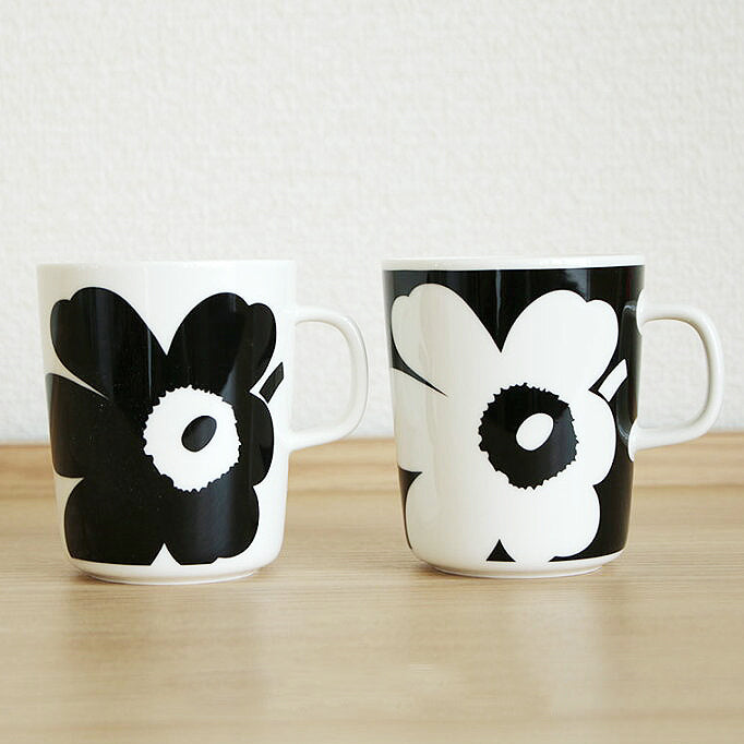 L2306-12 (預訂) marimeko Oiva / Juhla Unikko 咖啡杯 (限量版) ; Oiva / Juhla Unikko Mug set (limited edition)