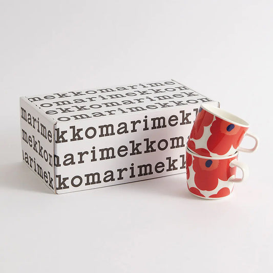 L2306-10 (預訂) marimeko “Unikko” 咖啡杯套裝 【網店限量版】; (Pre-order) marimeko "unikko" ceremic mug gift set