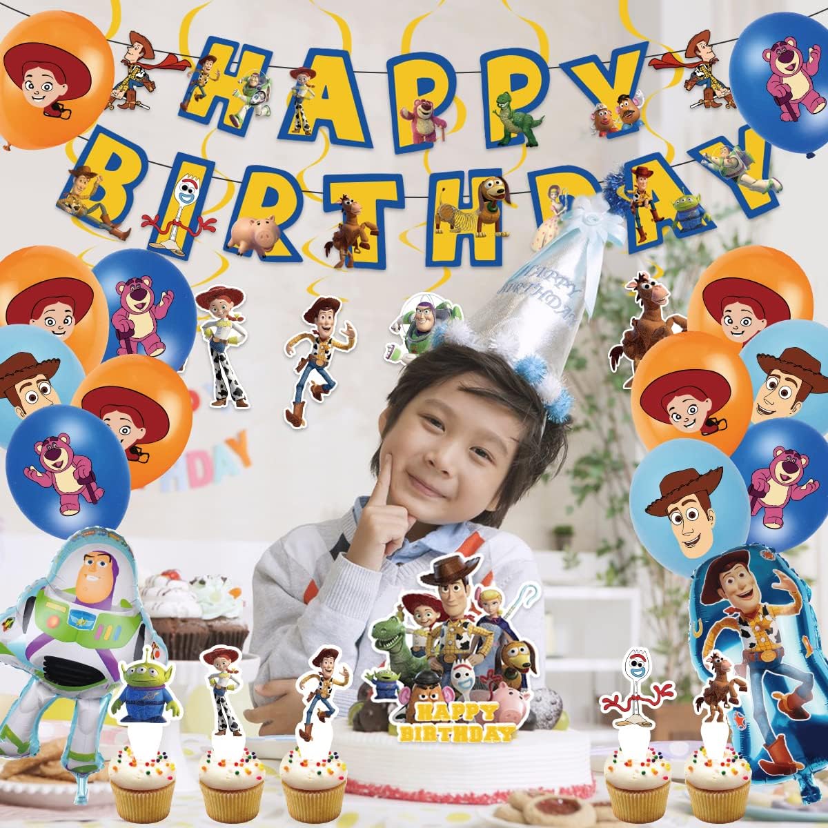 L2307-16 (預訂) 【反斗奇兵 TOY STORY】主題生日派對佈置氣球及裝飾套裝 : "Toy Story" party balloons & decoration set