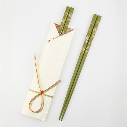 L230909 日本製  (獨家) 緣御結筷子 ; (Exclusive) Tie-the-knot Chopsticks with tailormade cover (HK$28/pair)