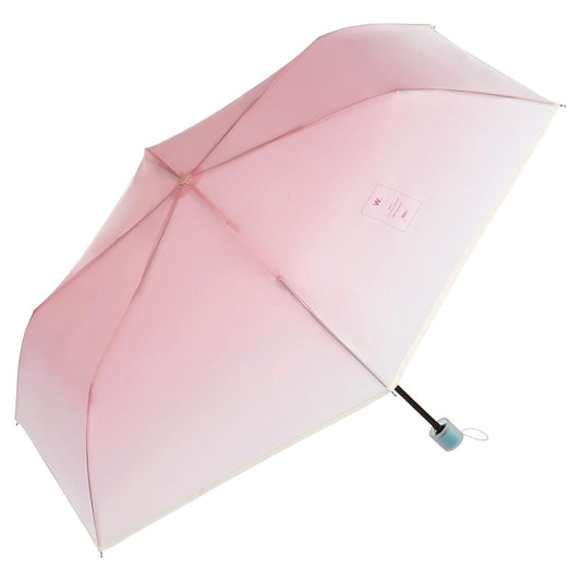 L2405-11  Wpc. 半透明粉色系折疊傘 ;  Wpc. semi-transparent foldable umbrella