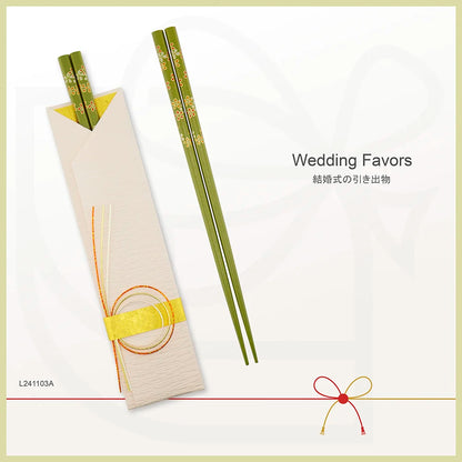 L241103 | Japan tie-the-knot chopsticks with tailormade cover 日本製緣御結筷子