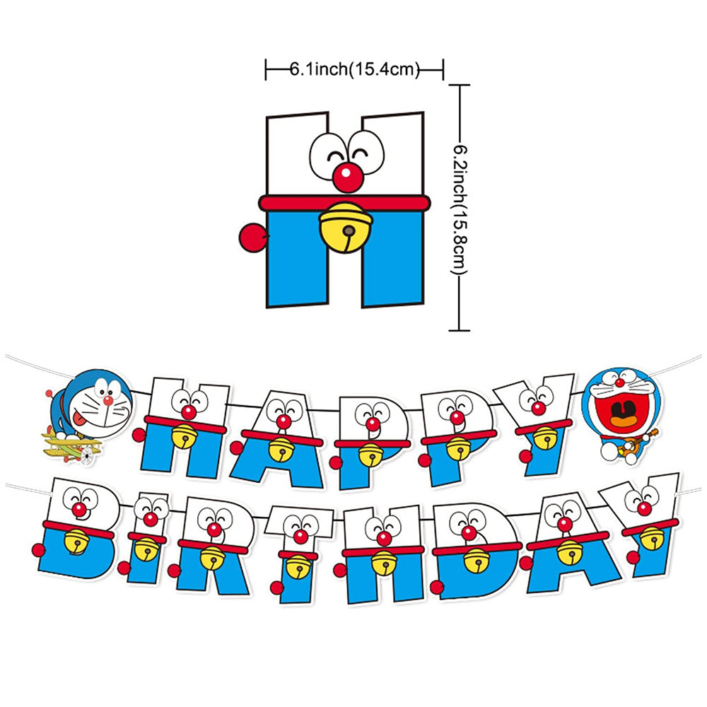 L2307-14 (預訂) 【叮噹 DORAEMON】主題生日派對佈置氣球及裝飾套裝 ; Doraemon party balloons and decoration set