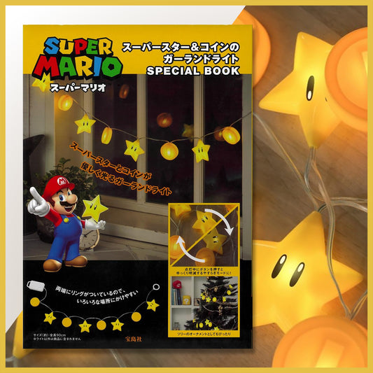 Super Mario Superstar & Coin Garland Light Special Book