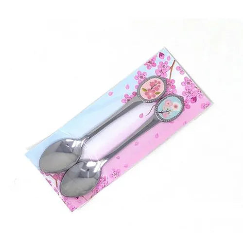 L230209 日本製「成雙成對」匙羹套裝 ; "Happy Couple" stainless steel spoon set (HK$42/set)