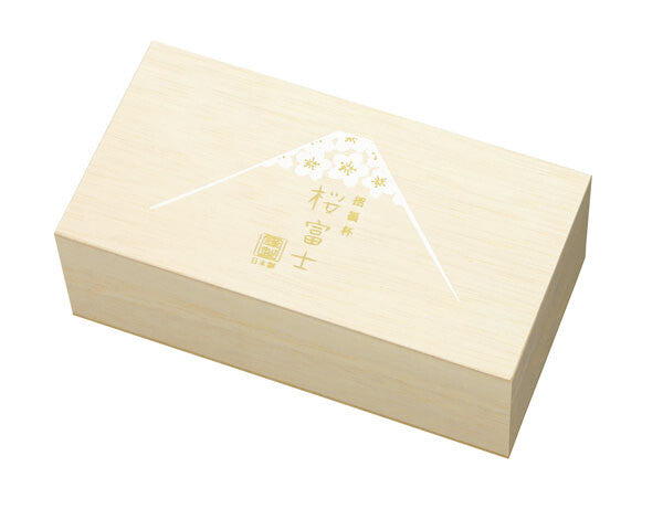 L2212-03 (預訂) 日本製富士山招福清酒杯禮盒套裝 (木盒) ; Mount Fuji Sake Cup in Wooden Box Set